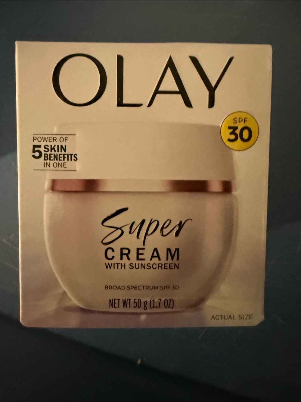OLAY Super Cream with Sunscreen SPF 30 - White and Gold Accents
